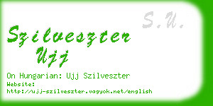 szilveszter ujj business card